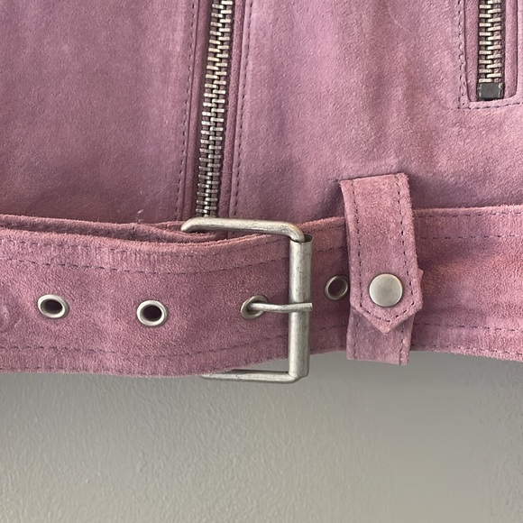 NWOT Blank NYC Suede Moto Jacket Lilac Light Purple Size S - Picture 5 of 8